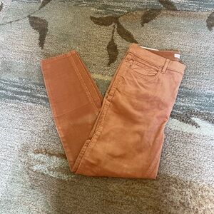 Loft high rise skinny corduroy pant 8P fawn